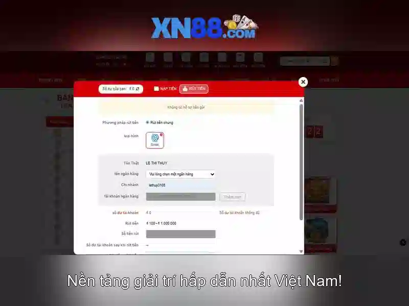 Trải nghiệm game XN88